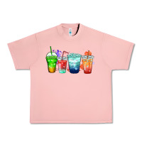 Salmon tea junkie coffee cups Urban Heavy Tee - Zillion Design Studio