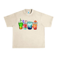 Sandshell tea junkie coffee cups Urban Heavy Tee - Zillion Design Studio
