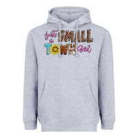 Heather Grey just a small town girl Heavyweight Hoodie - AdoDesignShop
