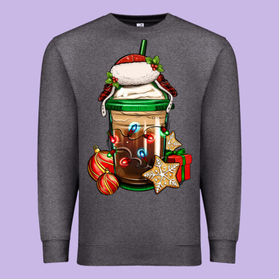 Christmas Vacation Trapper Hat Coffee Cup Premium Sweatshirt Designed By Jasminsmagicworld