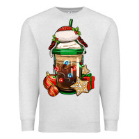 Oatmeal Heather Christmas vacation trapper hat coffee cup Premium Sweatshirt - Jasminsmagicworld