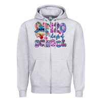 Heather Grey 120 days of school Zipper Hoodie - AdoDesignShop