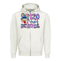 Oatmeal Heather 120 days of school Zipper Hoodie - AdoDesignShop