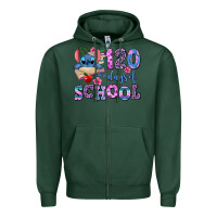 Sports Green 120 days of school Zipper Hoodie - AdoDesignShop