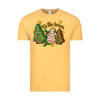 Vintage Mustard 'tis the season christmas cake Vintage Tee - Zillion Design Studio