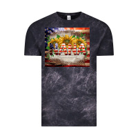 Cloud Black patriotic nana Vintage Tee - BarkalooDesign