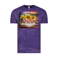 Cloud Purple patriotic nana Vintage Tee - BarkalooDesign