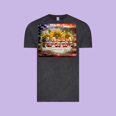 Patriotic Nana Vintage Tee Designed By Barkaloodesign