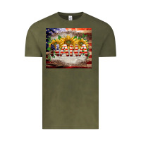 Vintage Olive patriotic nana Vintage Tee - BarkalooDesign