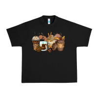 Black leopard coffee cups Urban Heavy Tee - Zillion Design Studio