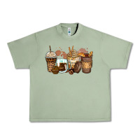 Oil Green leopard coffee cups Urban Heavy Tee - Zillion Design Studio