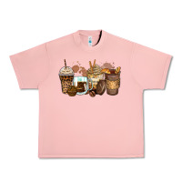 Salmon leopard coffee cups Urban Heavy Tee - Zillion Design Studio