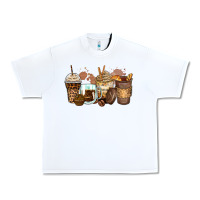 White leopard coffee cups Urban Heavy Tee - Zillion Design Studio