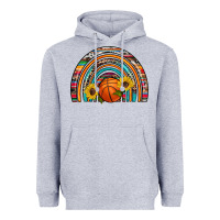 Heather Grey basketball rainbow Heavyweight Hoodie - Artiststas