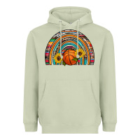 Matcha basketball rainbow Heavyweight Hoodie - Artiststas