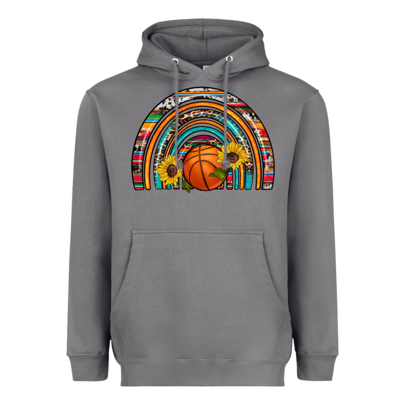 Basketball Rainbow Heavyweight Hoodie by Artiststas | Teevron