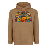 Toasted Coconut basketball rainbow Heavyweight Hoodie - Artiststas
