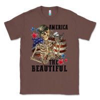 Chestnut America the beautiful 4th of july Classic Tee - CowGirlArtShop