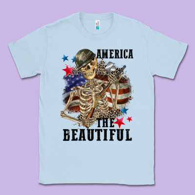 America The Beautiful 4th Of July Classic Tee Designed By Cowgirlartshop