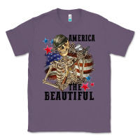 Lavender America the beautiful 4th of july Classic Tee - CowGirlArtShop