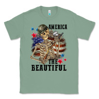 Sage America the beautiful 4th of july Classic Tee - CowGirlArtShop