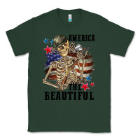 Sports Green America the beautiful 4th of july Classic Tee - CowGirlArtShop