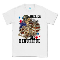 White America the beautiful 4th of july Classic Tee - CowGirlArtShop
