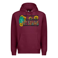 Burgundy he knows my name isaiah 43 1 Premium Hoodie - NancyCooperArtShop