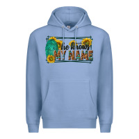 Colony Blue he knows my name isaiah 43 1 Premium Hoodie - NancyCooperArtShop