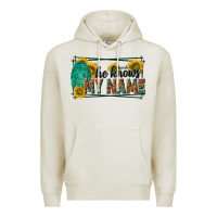 Oatmeal Heather he knows my name isaiah 43 1 Premium Hoodie - NancyCooperArtShop