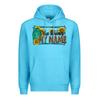 Ocean Blue he knows my name isaiah 43 1 Premium Hoodie - NancyCooperArtShop