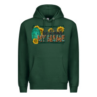 Sports Green he knows my name isaiah 43 1 Premium Hoodie - NancyCooperArtShop