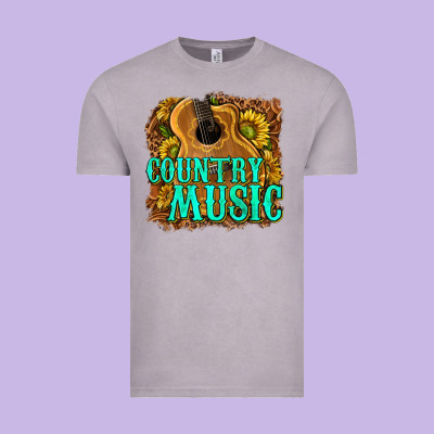 Country Music Western Vintage Tee Designed By Texasbilliewilder