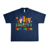 Navy equality hurts no one with fists Urban Heavy Tee - texasbilliewilder
