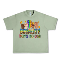 Oil Green equality hurts no one with fists Urban Heavy Tee - texasbilliewilder