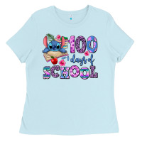 Baby Blue 100 days of school Ladies Tee - AdoDesignShop