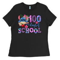 Black 100 days of school Ladies Tee - AdoDesignShop