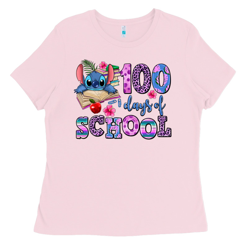 100 Days Of School Ladies Tee by AdoDesignShop | Teevron