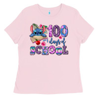Bubblegum Pink 100 days of school Ladies Tee - AdoDesignShop