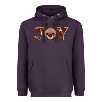 Plum joy reindeer Heavyweight Hoodie - AdoDesignShop