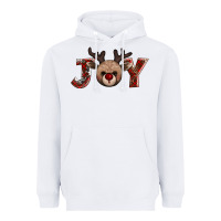 White joy reindeer Heavyweight Hoodie - AdoDesignShop
