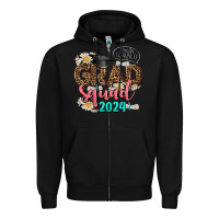 Black grad squad 2024 Zipper Hoodie - AdoDesignShop