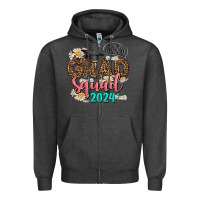 Charcoal Heather grad squad 2024 Zipper Hoodie - AdoDesignShop