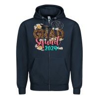Navy grad squad 2024 Zipper Hoodie - AdoDesignShop