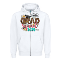 White grad squad 2024 Zipper Hoodie - AdoDesignShop