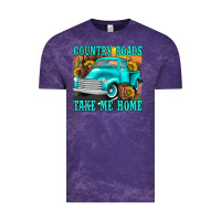 Cloud Purple country roads take me home western Vintage Tee - texasbilliewilder