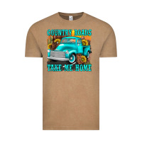 Vintage Coffee country roads take me home western Vintage Tee - texasbilliewilder