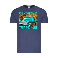 Vintage Denim country roads take me home western Vintage Tee - texasbilliewilder