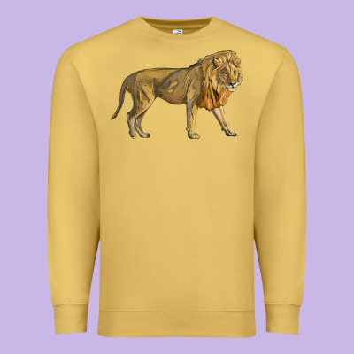 Lion Premium Sweatshirt Designed By Lillyallendesigns