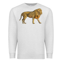 Oatmeal Heather lion Premium Sweatshirt - LillyAllenDesigns